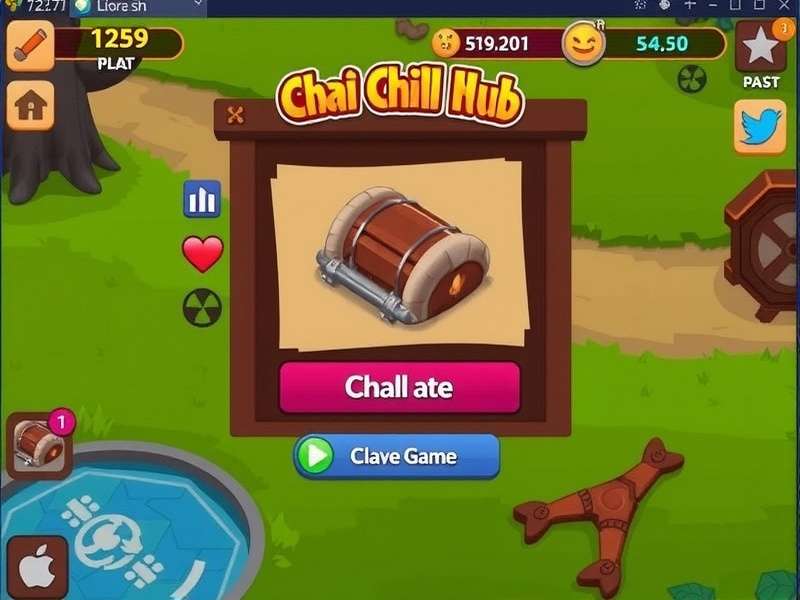 Colorful Chai Chill Hub game screen showing Indian-themed characters Chai Chill Hub Game Interface